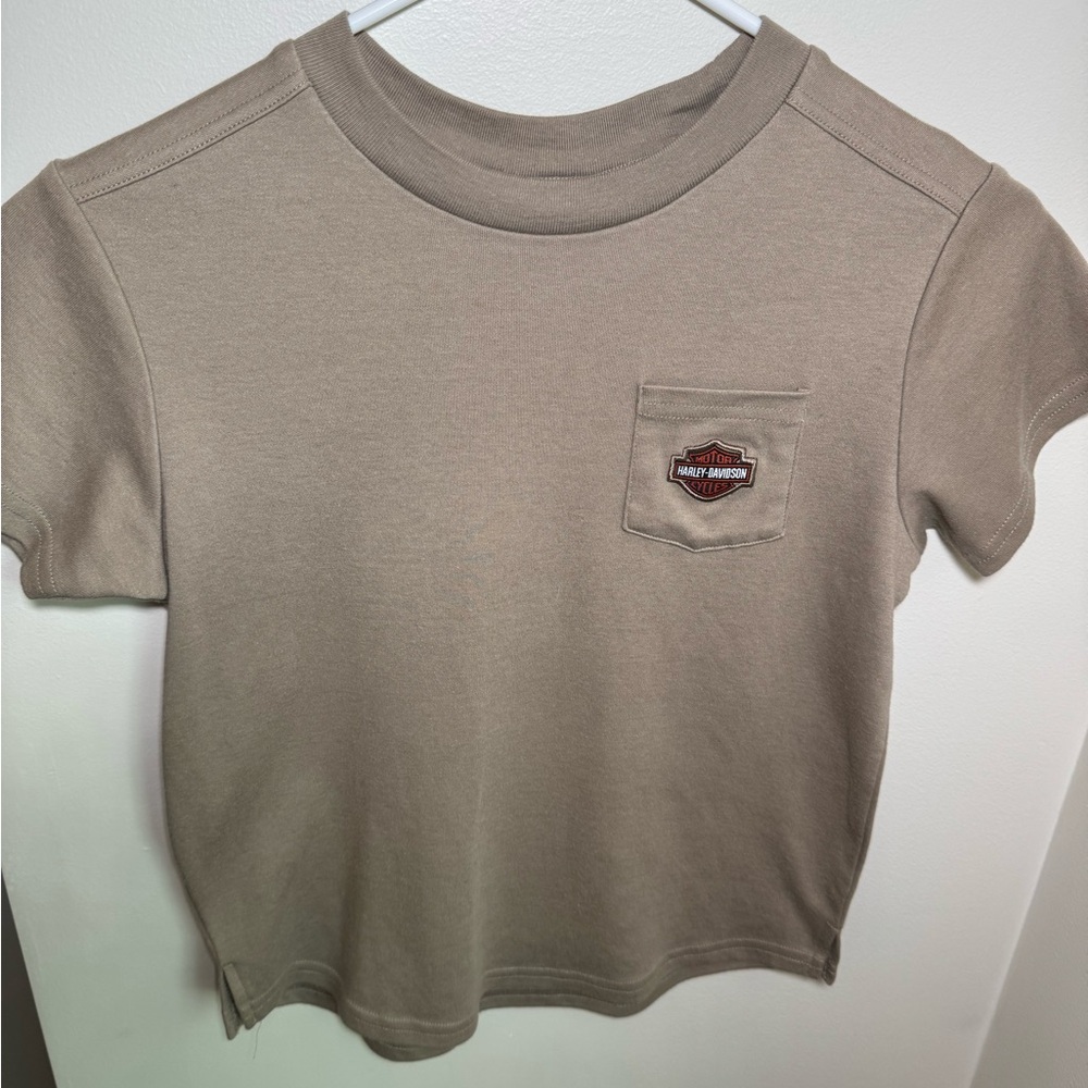 Harley-Davidson Little Boys' Bar & Shield Short Sleeve Pocket Tee Size 8/10 - Picture 4 of 7